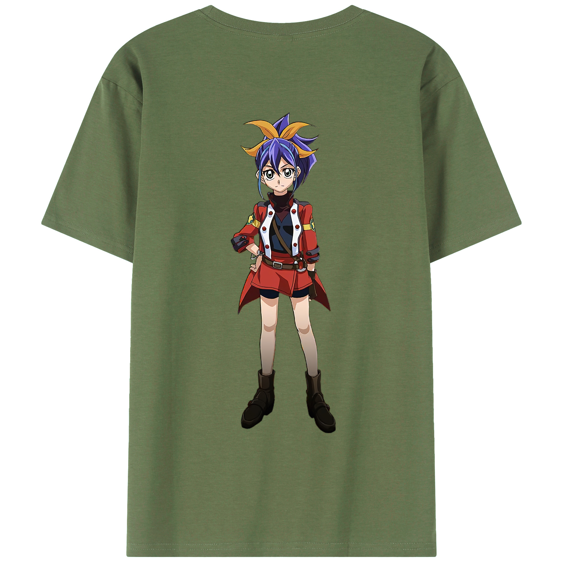 （画像用） 遊☆戯☆王 Yu-Gi-Oh! 綿100％ メンズ半袖Tシャツ（バックプリント） 通気性